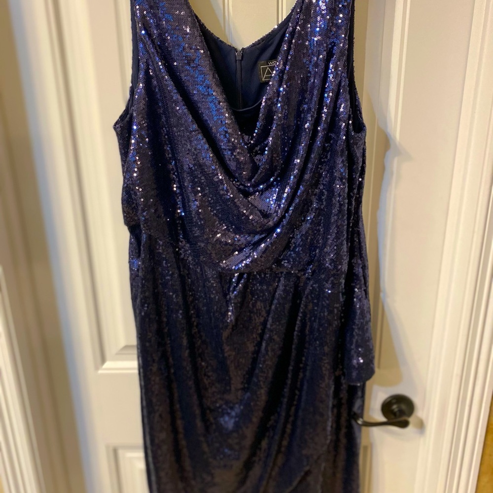 Navy Blue sequin dress